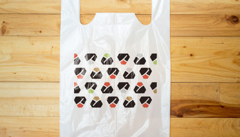 レジ袋のモックアップ