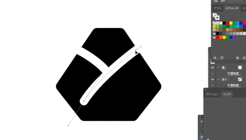 Adobe Illustrator（イラストレーター）のペンツールで文字を作る