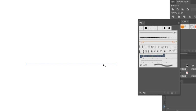 ペンツールで線を描く