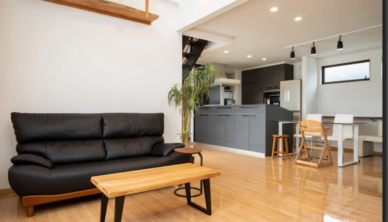 写真ACのリビングの写真をフォトショップで合成