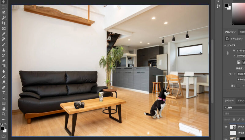 フォトショップの「オブジェクトの回転」と「調和」のコンボがすごい。